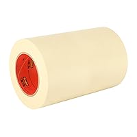 3M General Use 201+ Masking Tape - 6 in. (W) x 180 ft. (L) Crepe Masking Tape Roll with Solvent Free Rubber Adhesive