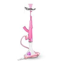 MOB AK-47 Hookah – Sturdy and Durable Hookah Shisha for any Party or Event – Assembles in Minutes, Great Gift Idea (Pink)