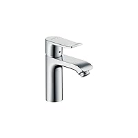 hansgrohe Metris Modern Upgrade Easy Install 1-Handle 1 7-inch Tall Bathroom Sink Faucet in Chrome, 31080001