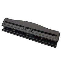 Performore 3 Hole Portable Paper Punch with Built-In 10 Ruler, 5 Sheets Capacity, Letter-Size for 3-Ring Binders