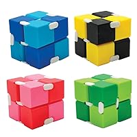 Raymond Geddes Infinity Cube Fidget Toys (Pack of 12) - Block Fidget Toys for Kids - Novelty Toys for Birthday Party Favors and Prizes