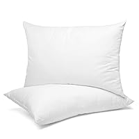Nestl Toddler Pillow - Pack of 2 Baby Pillows - Organic Cotton Kids Pillow for Sleeping - Soft Kids Travel Pillow - Perfect Toddler Bed Pillow - 13 x 18 Inches,White