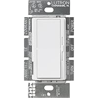 Lutron Diva 3-Speed Fan Control, Single-Pole/3-Way, DVFSQ-F-WH, White