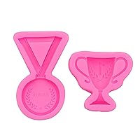Trophy-Mold For Chocolate Cake Decoration Silicone Medal-Fondant Mold Reward Trophy-Candy Mold For Home-Tabletops Trophy-silicone Mold