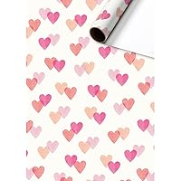 Stewo Wrapping Paper Pink Hearts 1 Roll 70 x 200 cm