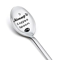 Mom Gifts Spoons from Daughter Son Mommy's Coffee Spoons for Women Mom Momther Day Gifts for Mommy Mama Gifts for Mother Birthday Gift for Ice Cream Tea Lovers Mom Mommy Gifts Spoon