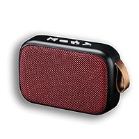 Speaker Compatible with Your BLU R2 Plus Fabric Design 3W Playtime 6H Indoor, Outdoor Travel (RED)