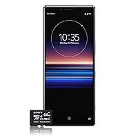 Sony Xperia 1 SIM Free Unlocked UK Smartphone, 6.5inch 4K HDR OLED Screen, 128GB Memory, 6GB RAM, Android 9.0 - Supplied with 64 GB Memory Card – Black [Amazon Exclusive]