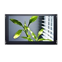 14'' inch PC Monitor 1920x1080p 16:9 AV BNC HDMI-in VGA Metal Shell Embedded Open Frame Built-in Speaker Remote Control LCD Screen Display USB Port Pluggable U-Disk Small Video Player K140MN-56