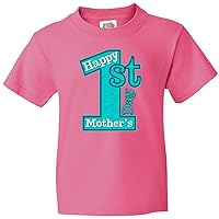 inktastic Happy 1st Mother's Day (Blue) Youth T-Shirt