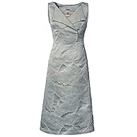 Womens Metallic Jacquard Dress