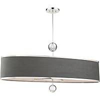 N7329-613 Luxour Pendant, 6-Light 360 Total Watts, Polished Nickel