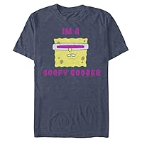 Nickelodeon Big & Tall Squarepants Goober Spongebob Face Men's Tops Short Sleeve Tee Shirt