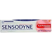 Sensodyne Maximum Strength Anticavity Toothpaste for Sensitive Teeth With Fluriode And Cavity Proctection, Full Protection - 4 Oz