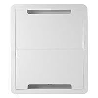 Legrand - OnQ 17 Inch Media Enclosure, Wall Cable Management Organize System Devices, Home Networking Panel Dual Purpose In Wall Enclosure for Device Storage, Media Box, White, ENP1705NAV1