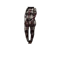 Plaid Blouse Black RED and White Checker