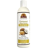 Coconut&Shea Butter Shampoo Helps Fortify,Strengthen,and Revitalize Hair Sulfate,Silicone,Paraben Free For All Hair Types and Textures Made in USA 12oz