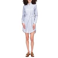 Michael Michael Kors Women’s Long Sleeve Cotton Striped Shirtdress Chambray Medium