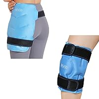 REVIX Cold Pack for Hip Replacement After Surgery and Reusable Gel Ice wrap for Leg Injuries