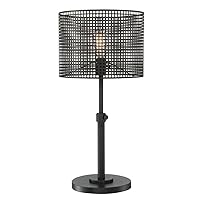 Table LAMP, Black/MESH Metal Shade, E27 Vintage Bulb 60W LS-23017
