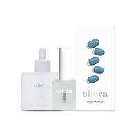 ohora Semi Cured Gel Nail Care (Easy Peel Remover, Nail Primer Plus, N Washing Jean) - The Primer Washing Jean Set - Professional Salon-Quality Nail Care