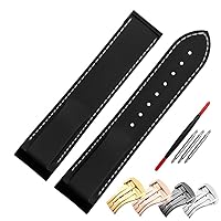 RAYESS Rubber Watch Strap 20mm 22mm Silicone Watchband Suitable For Omega Watch Band Folding Clasp Curved End Wristwatches Belt