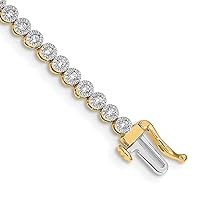 14k Gold Lab Grown Diamond SI1 SI2 G H I Tennis Bracelet Jewelry Gifts for Women