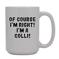 Of Course I'm Right! I'm A Colli! - 15oz Ceramic Coffee Mug, White