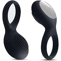 Vibrating Cock Ring Sex Toys - SVAKOM Penis Ring Clitoral Vibrators 2 in 1 Male Ring for Couples Pleasure - Men Sex Toy Stimulation with 5 * 5 Vibrations Strechy Adult Sensory Toy &, Games