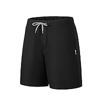 One Piece Mens Summer Shorts, Breathable Athletic Sweat Short for Men, Quick Dry Elastic Waist Hiking Shorts with Pockets