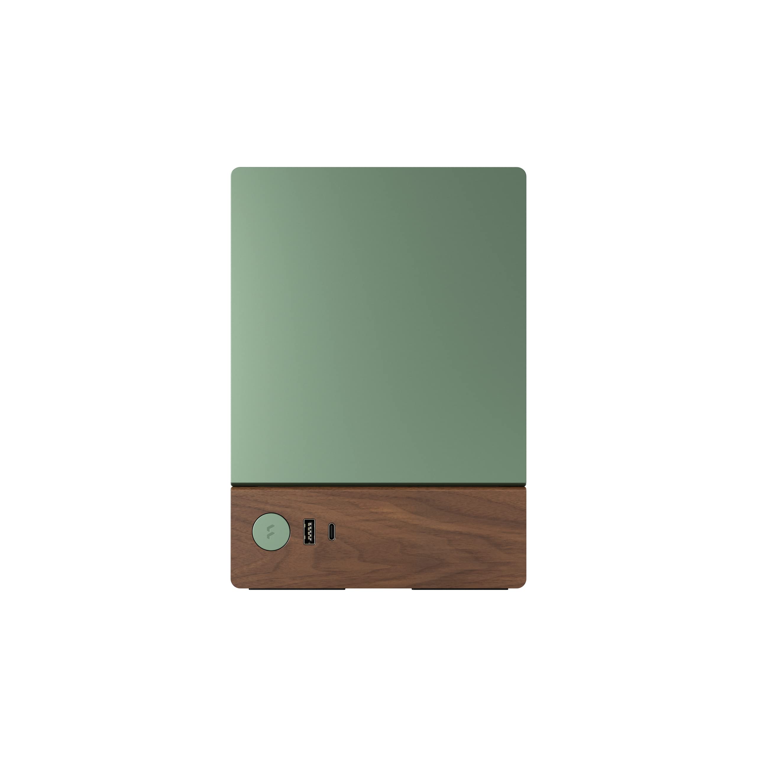 Fractal Design Terra Jade - Wood Walnut Front Panel - Small Form Factor - Mini ITX Gaming case – PCIe 4.0 Riser Cable – USB Type-C - Anodized Aluminum Panels