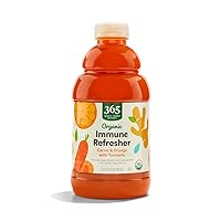 Whole Foods Market, Organic Immune Refresher, Flavored Juice Blend from Concentrate, Carrot & Orange with Turmeric, 32 fl oz