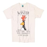Wallace and Gromit Feathers McGraw Wanted Poster Ecru T Shirt