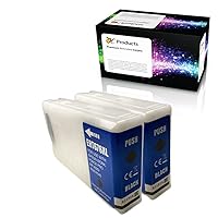 Remanufactured Ink Cartridge Replacement 2 Pack for Epson 676XL Black for Workforce Pro WP-4010 WP-4020 WP-4023 WP-4090 WP-4520 WP-4530 WP-4540 WP-4590 (2 Black)