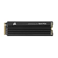 Corsair MP600 PRO LPX 8TB M.2 NVMe PCIe x4 Gen4 SSD - Optimised for PS5 (Up to 7,000MB/sec Sequential Read & 6,100MB/sec Sequential Write Speeds, High-Speed Interface, Compact Form Factor) Black