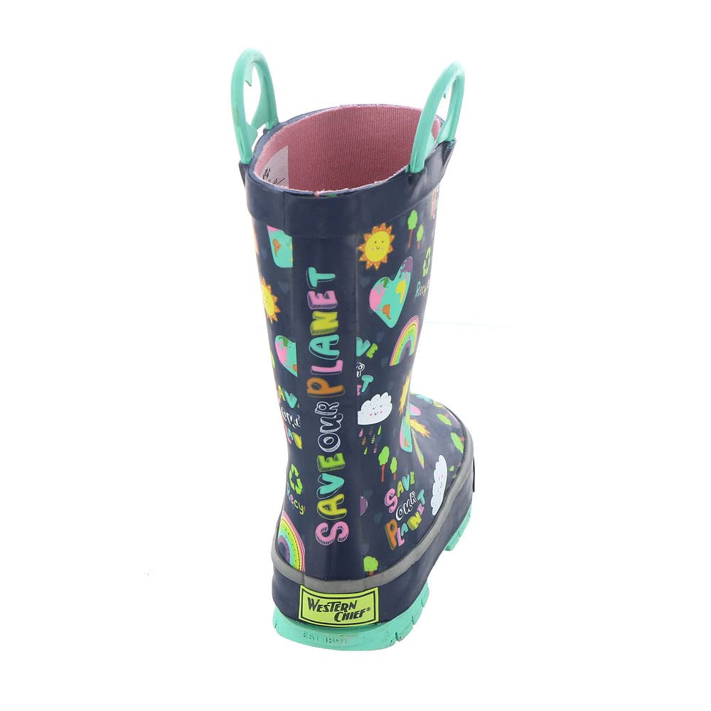 Western Chief Girl's Save Our Planet Tread Loop Boot (Toddler/Little Kid/Big Kid)