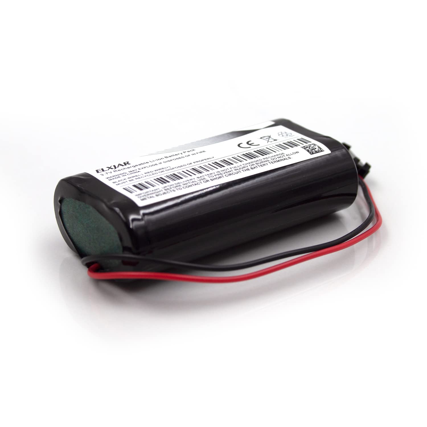 (2-Pack) 3.7V 3600mAh ICR18650 Rechargeable Li-ion Battery Pack with SM-2P Connector