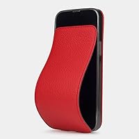 Wallet case for iPhone 14 Pro Max - Foldable & magnetized Cover - Made in France with Premium Leather - RED