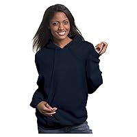 Bayside Adult Pullover Matching Hooded Sweatshirt, Navy, XXXX-Large