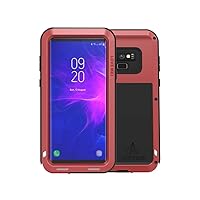Metal Case for Samsung Galaxy Note 9, Hybrid Aluminum Alloy Metal Bumper Military Shockproof Heavy Duty Dirtproof Snowproof Case for Samsung Galaxy Note 9(Red)