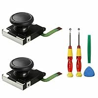 1 Pair Replacement Metal Left/Right Joystick 3D Analog Rocker Controller Cap for Switch Game Accessory