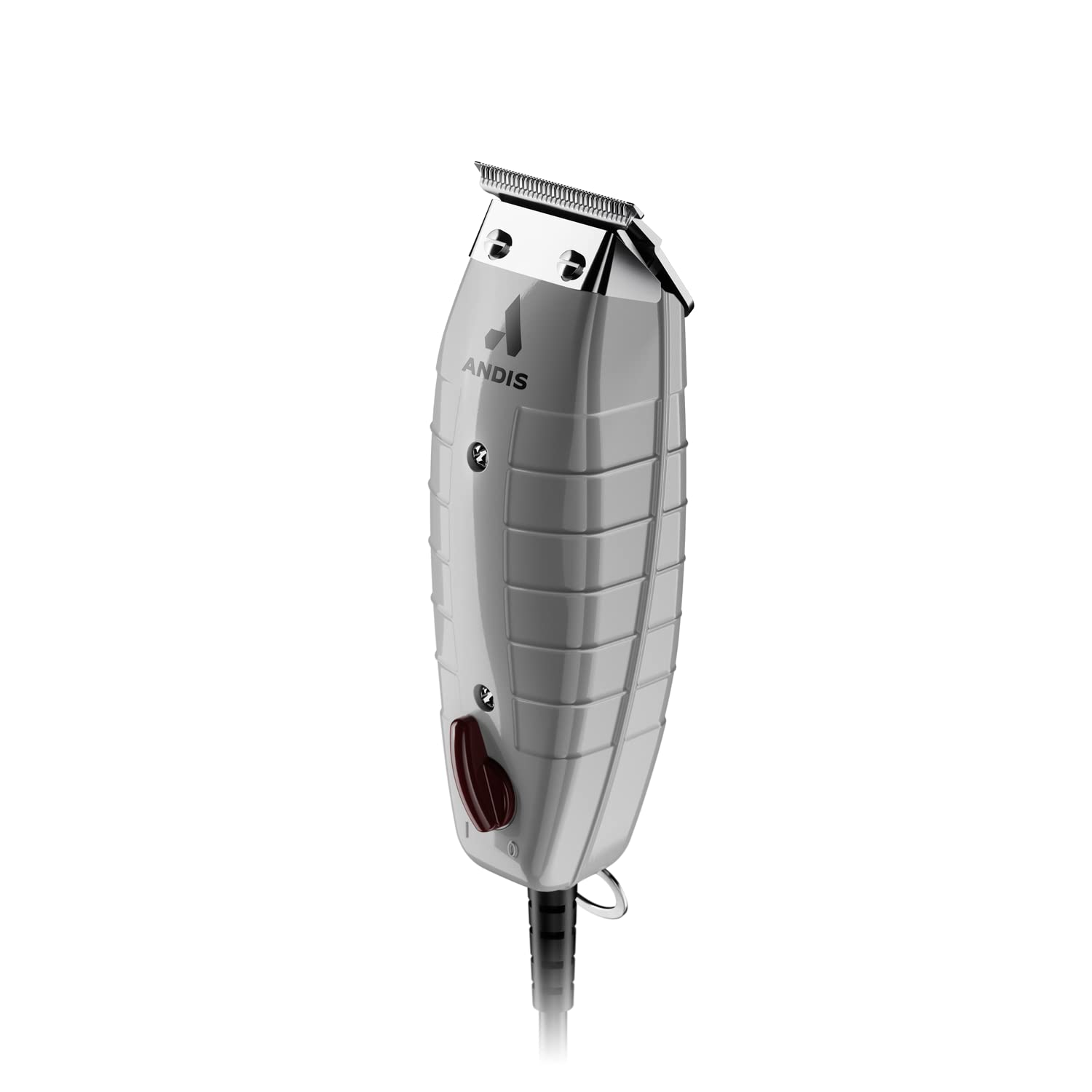 Andis 04780 Professional T-Outliner Beard & Hair Trimmer for Men with Carbon Steel T-Blade, Bump Free Technology – Corded Electric Beard Trimmer - Grey