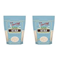 Bob's Red Mill Organic High Fiber Oat Bran Hot Cereal, 18-ounce (Pack of 2)