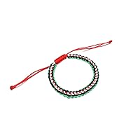 Palestine Flag String Bracelet Red Black White Green Rope Braided Bangle