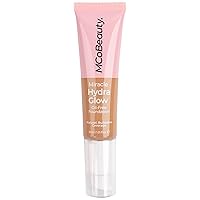 MCoBeauty Miracle Hydra Glow Oil-Free Foundation - Water-Based, Light-Medium Coverage - Features A Natural Satin Finish - Ultimate Radiant Base - With A Second-Skin Feel - Natural Honey - 1 Oz