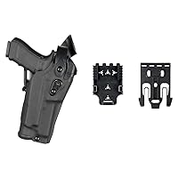 6360 Glock Holster, Level III Retention™ Holster for Glock 17/22 Surefire X300U - Red Dot Optic Compatible, STX Tactical Black, Right Hand