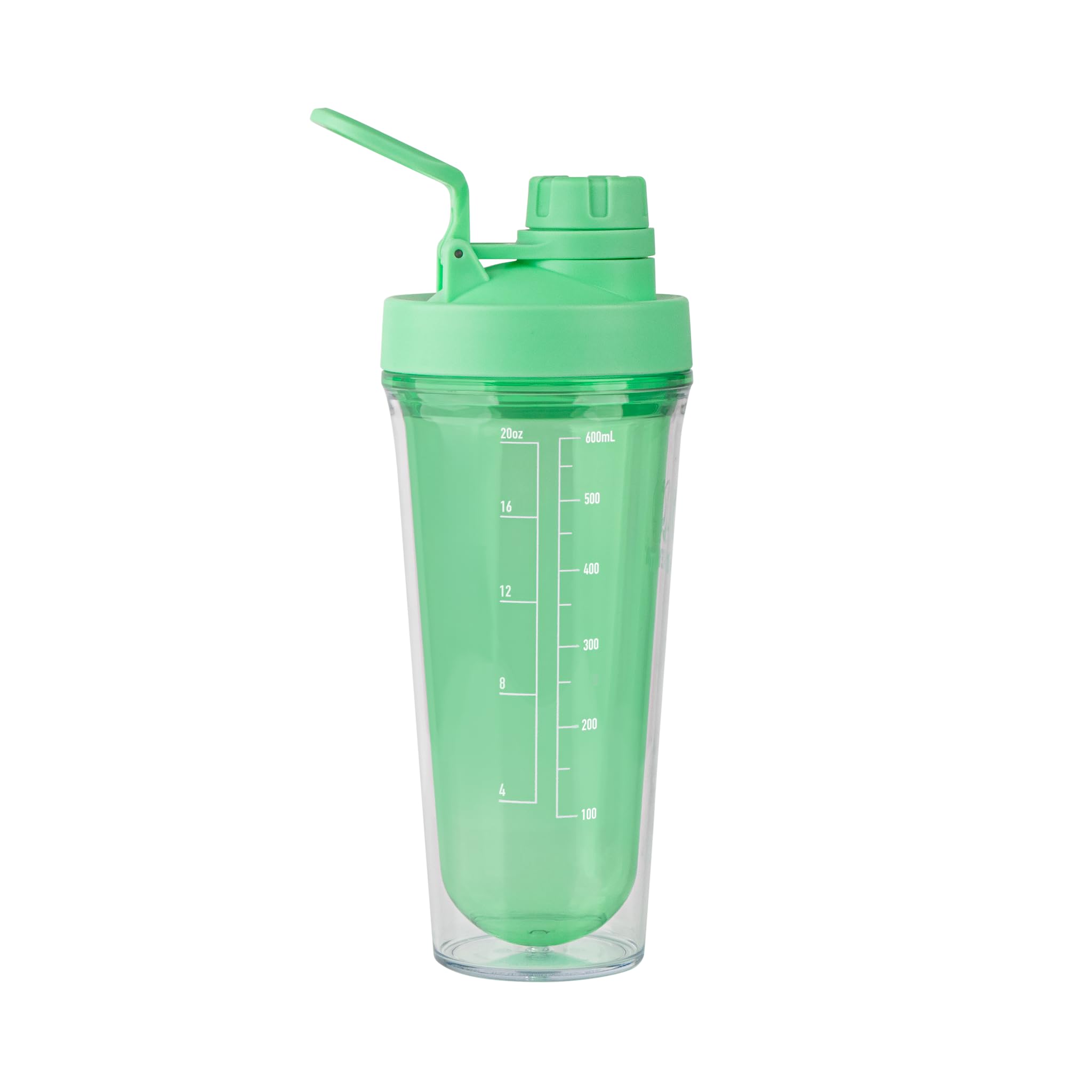 Takeya Premium Quality Tritan Plastic Protein Shaker, BPA Free, Leakproof Spout Lid, Shatterproof, 24 oz, Pistachio Green