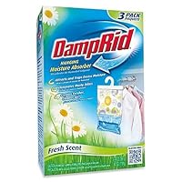 Damp Rid Hanging Moisture Absorber, Fresh Scent, Set of 3 (Pack of 1)