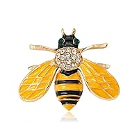 Unique Little Bee Brooch Christmas Brooch Pin Rhinestone Brooches Clothes Scarves Shawl Clip Xmas Birthday Gifts Jewellery Accessories Attractive processing
