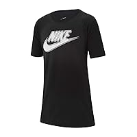 Nike Kids Boy's NSW Futura 3D T-Shirt (Little Kids/Big Kids) Black SM (8 Big Kids)